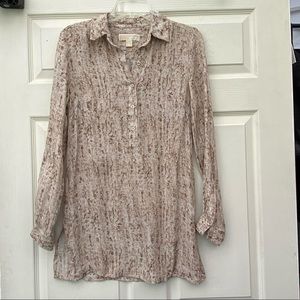 Michael Kors Silk Tunic Button up S